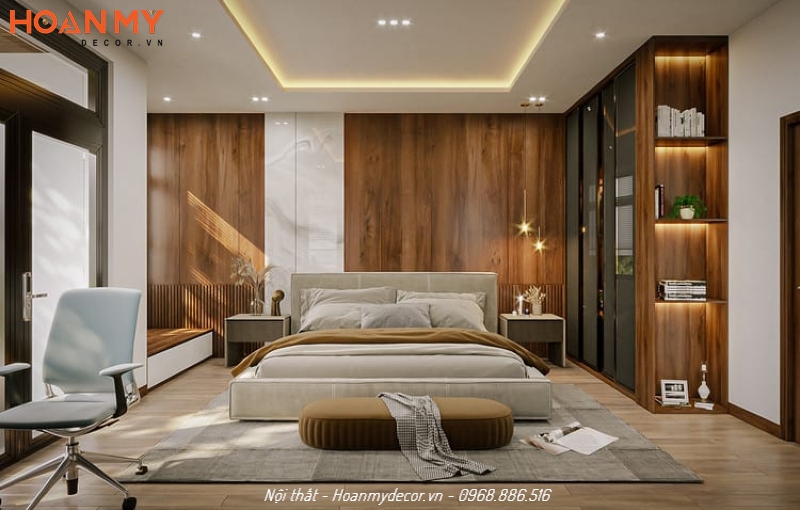 Giường cưới trong phòng cưới