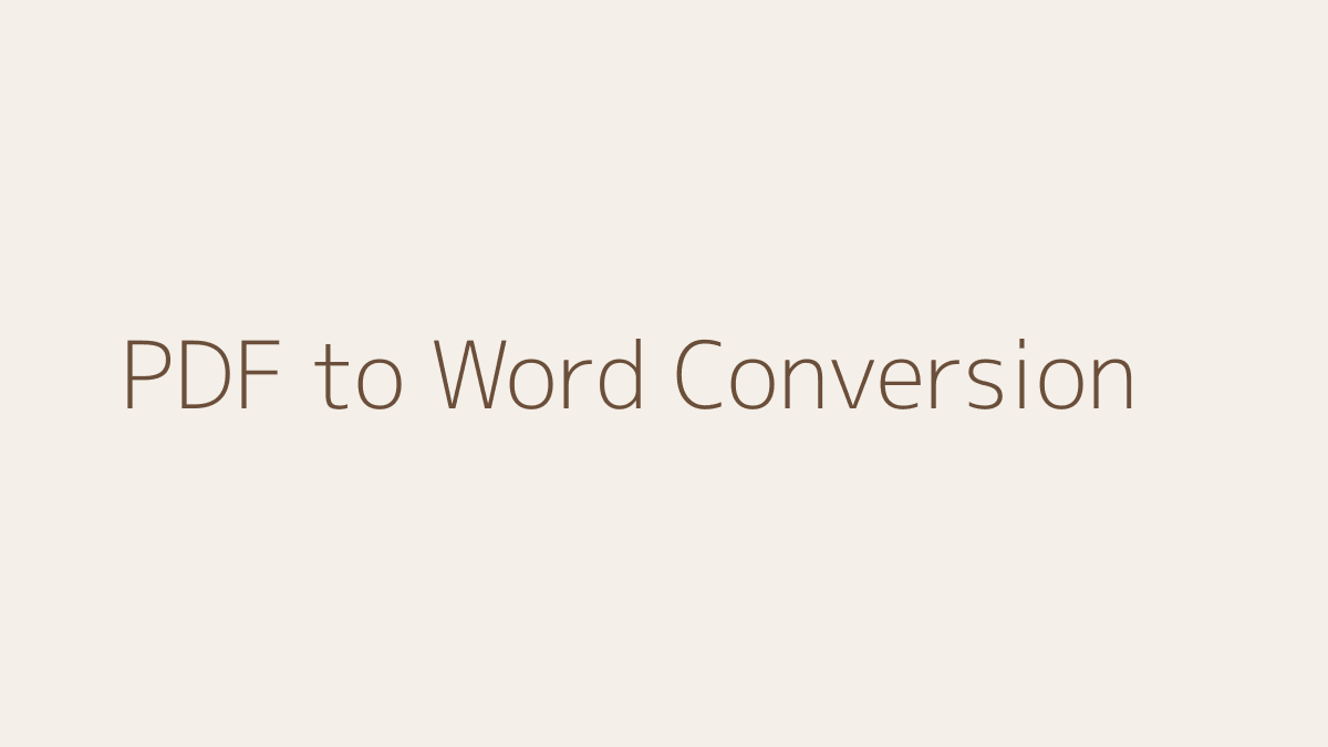 Đang chuyển đổi PDF sang Word