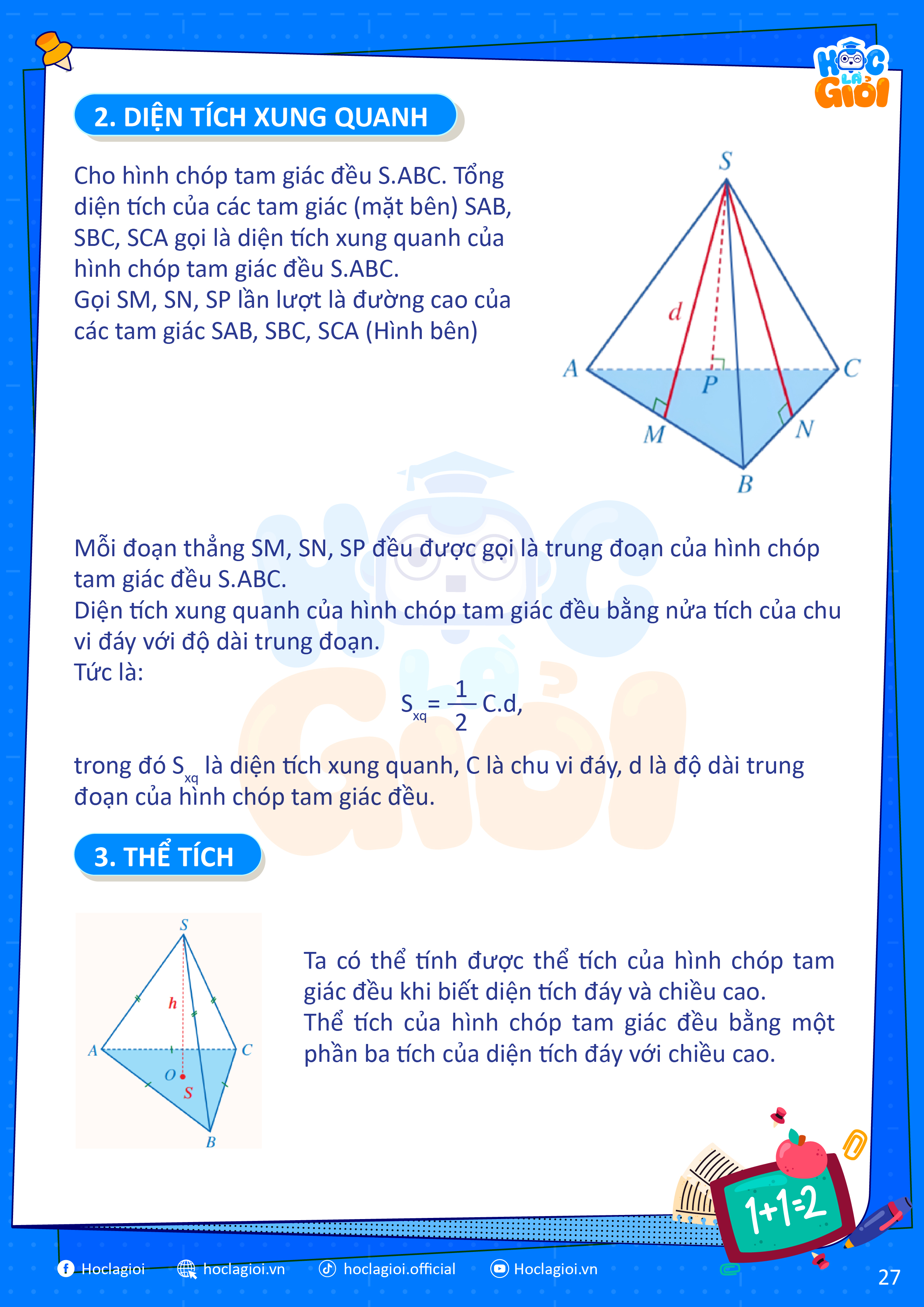 tính diện tích xung quanh