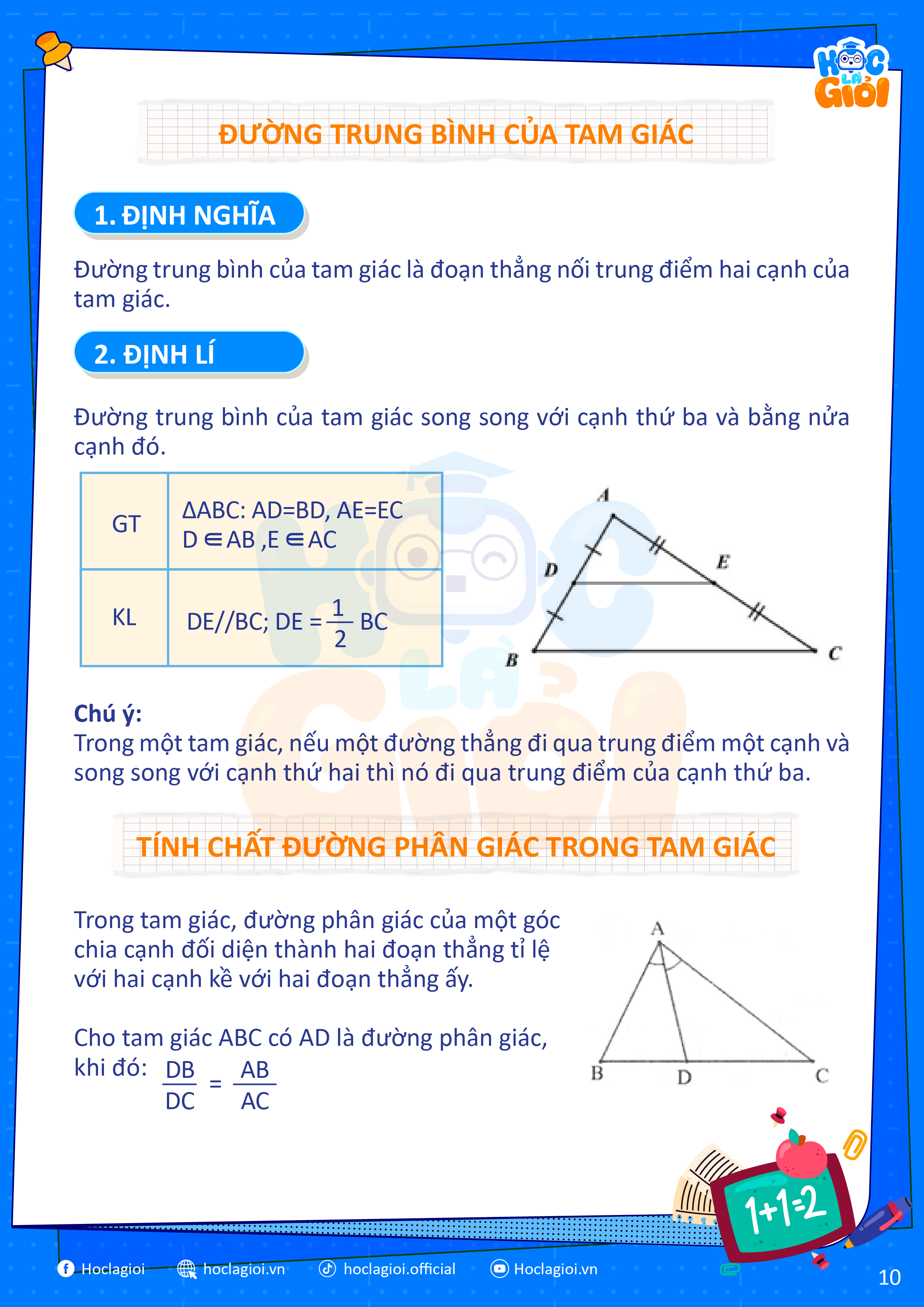 đường trung bình trong tam giác