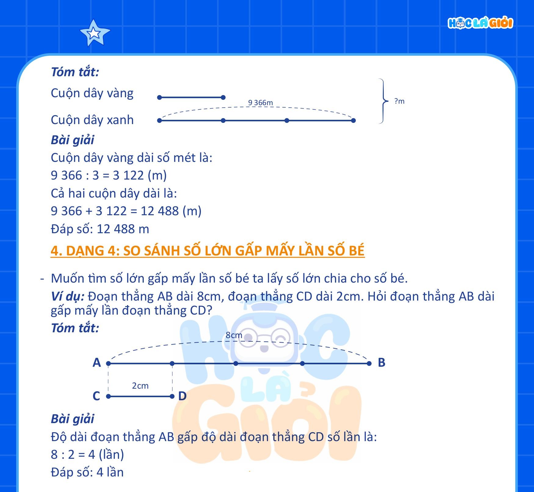 Bài toán có lời văn phần so sánh