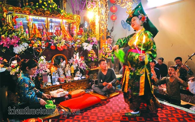 Nghi lễ hầu đồng thể hiện nét văn hóa tín ngưỡng độc đáo