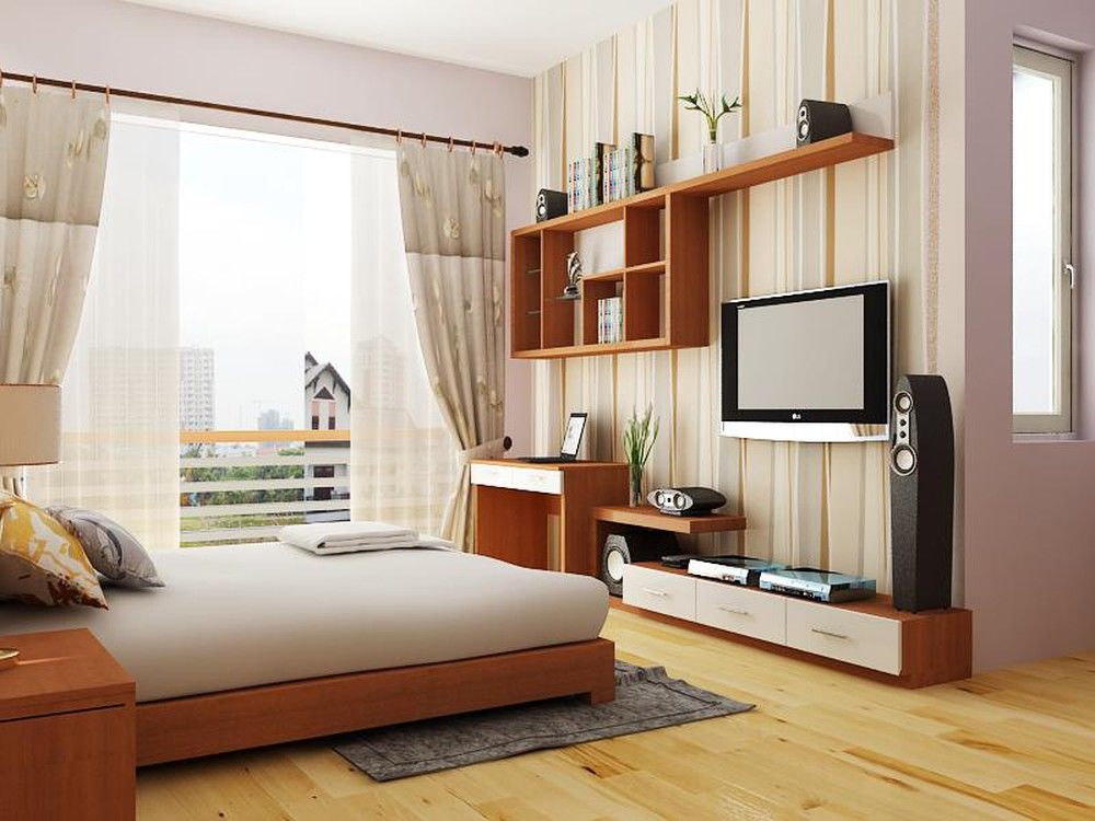 Tivi TCL trong phòng ngủ