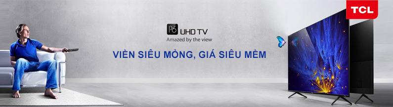 Tivi TCL trong phòng khách