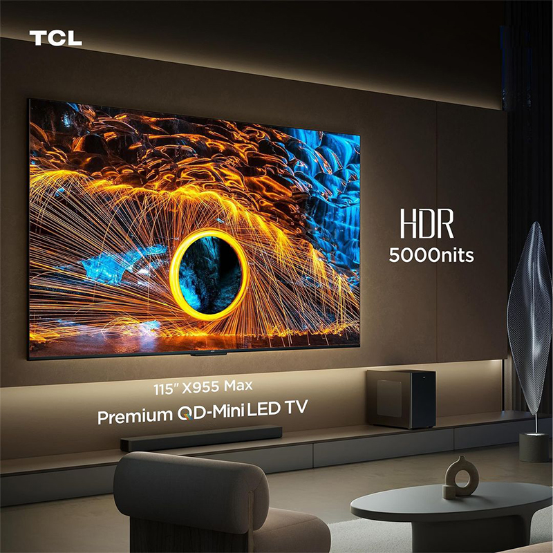 Tivi TCL trong không gian sáng