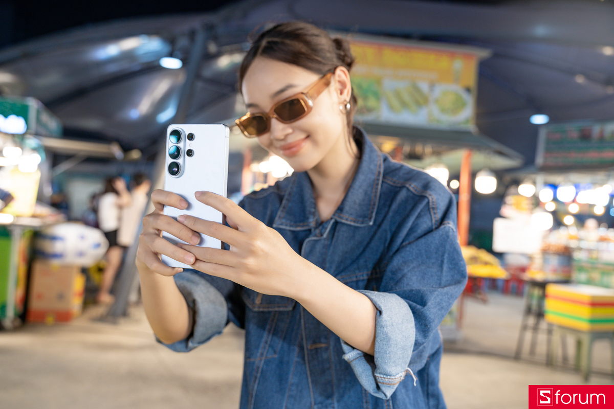 Camera Galaxy S26 Ultra chụp đêm với độ sáng ấn tượng và ít nhiễu