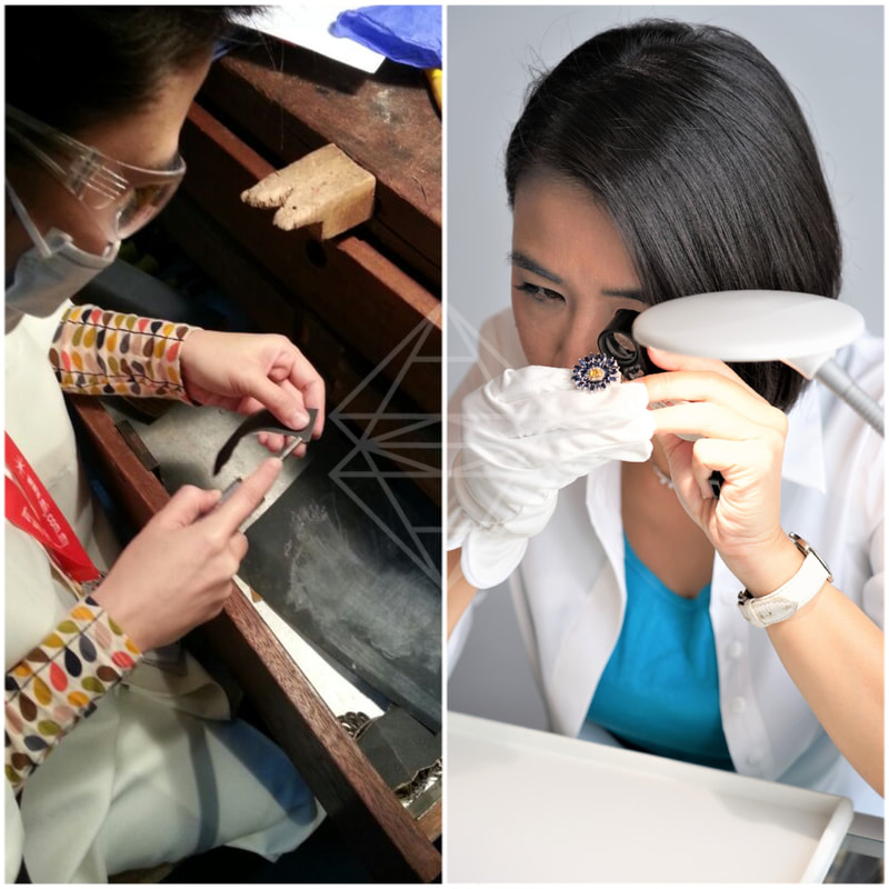 Ký hiệu tuổi vàng khắc bên trong nhẫn