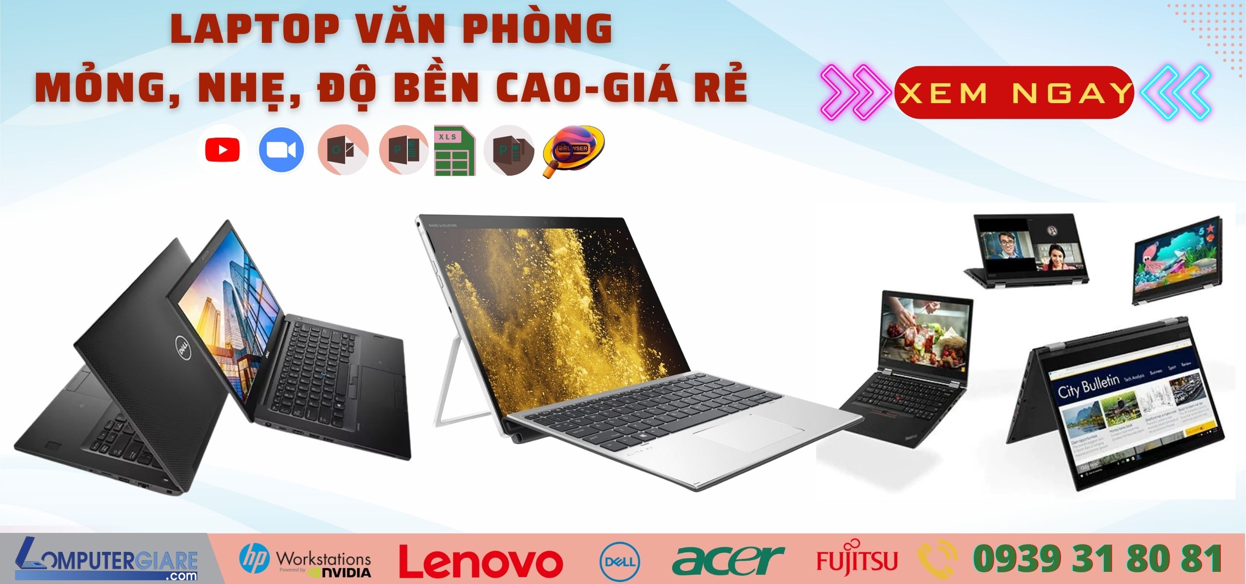 Laptop trên bàn làm việc