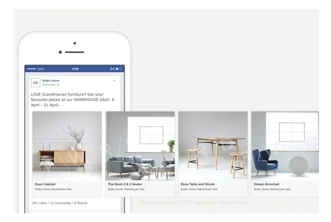 Giao diện thiết lập chiến dịch Facebook Ads