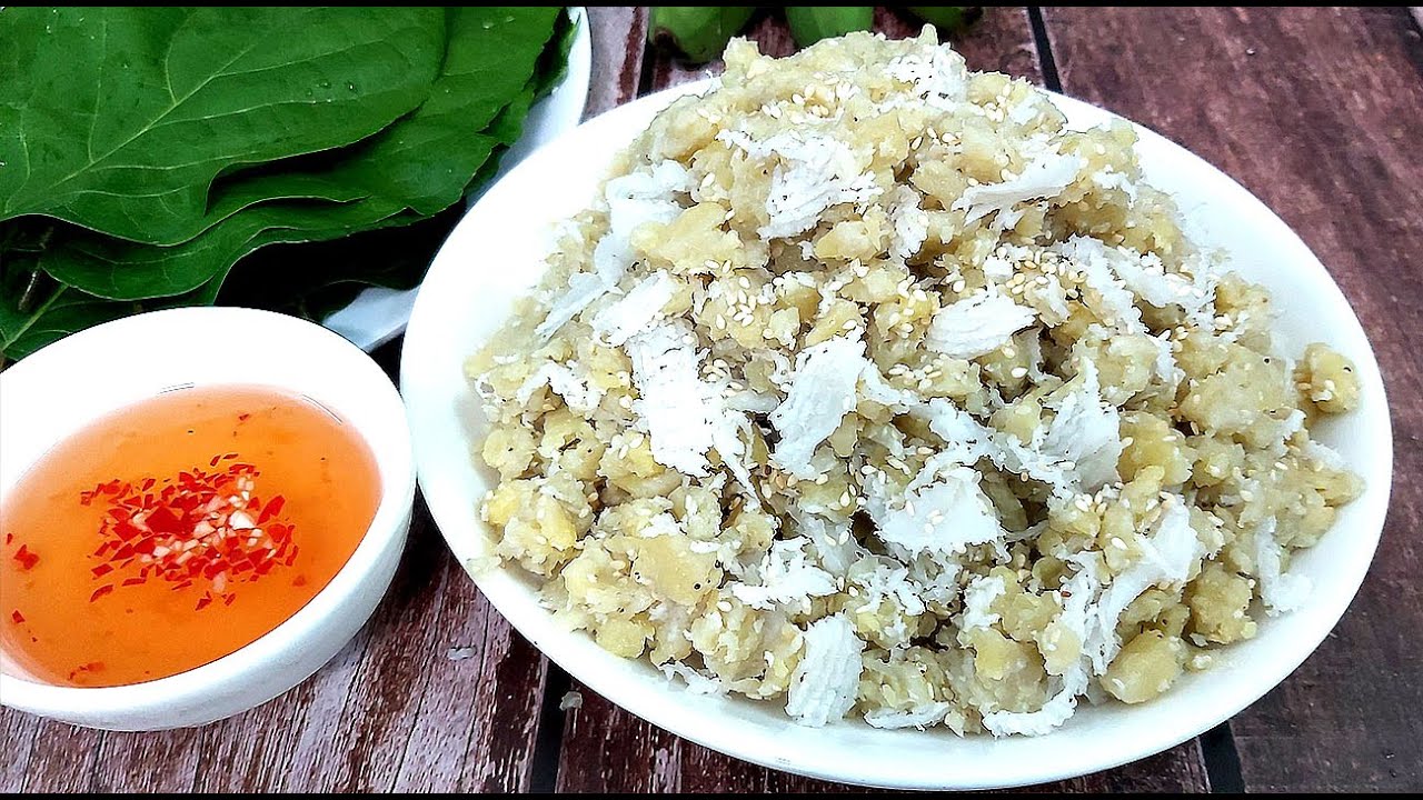 Chuối quết dừa dân dã