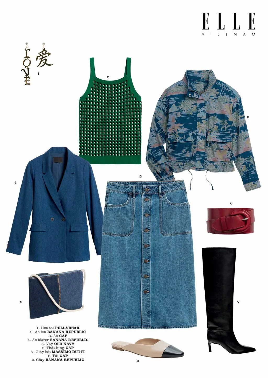 Món đồ phong cách denim chic