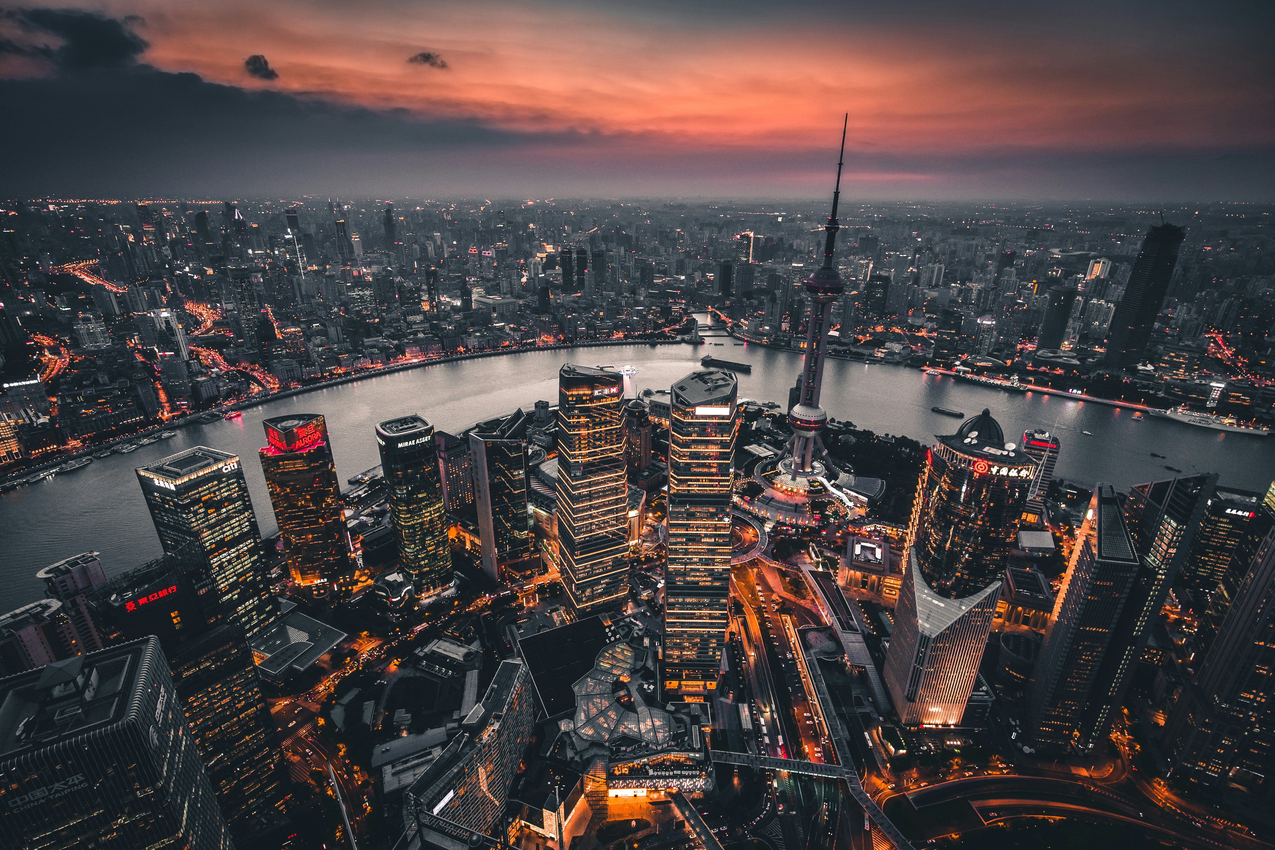 Phố cổ Thượng Hải về đêm