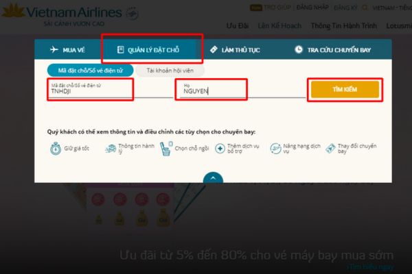 Kiểm tra vé máy bay trước khi đi