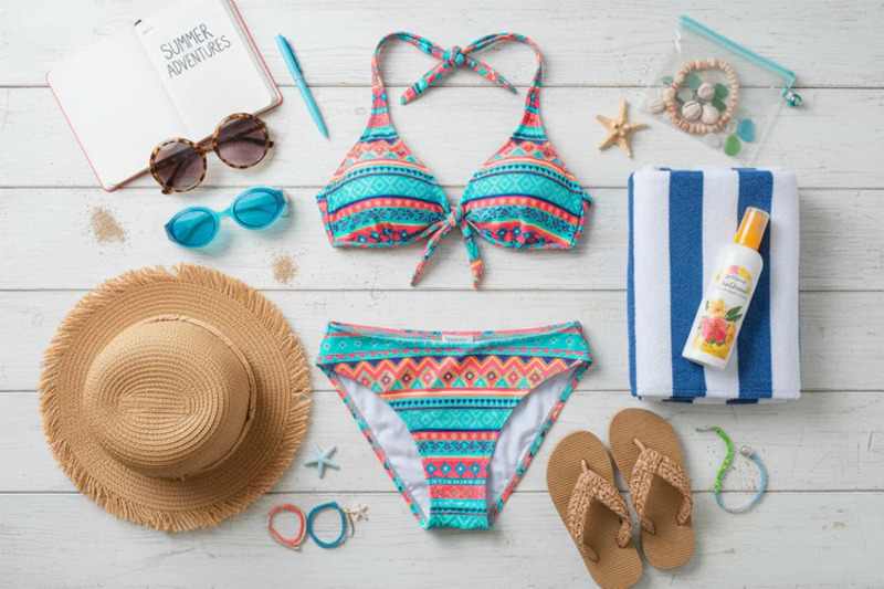 Xếp quần áo đi biển