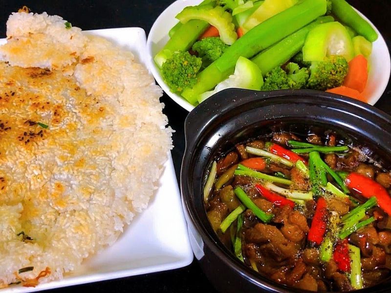 Cơm cháy kho quẹt miền Tây