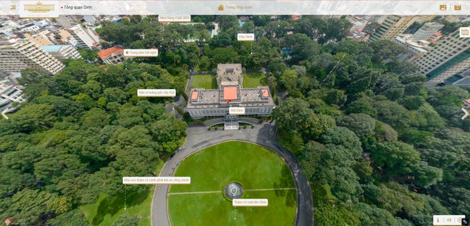 Mặt tiền Dinh Độc Lập