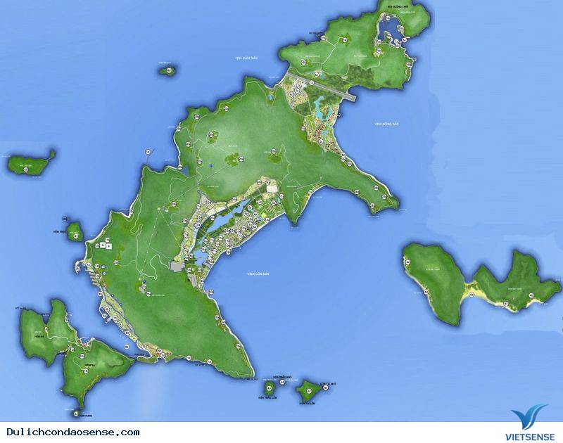 Bản đồ hành trình Côn Đảo