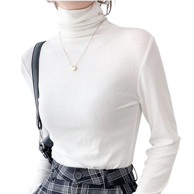 Áo giữ nhiệt nữ cổ lọ dài tay cotton Choobe