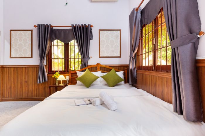 Không gian farmstay xanh mát