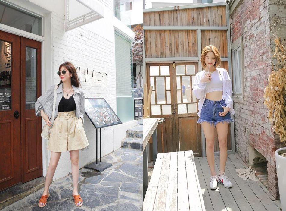 Áo thun + quần short là lựa chọn lý tưởng cho những ai thắc mắc đi Đà Lạt mặc gì đẹp