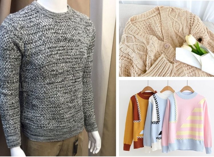 Áo lông đi cùng jeans