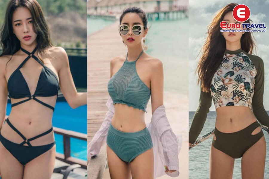 Đi du lịch mặc gì đẹp, mặc bikini sexy quyến rũ