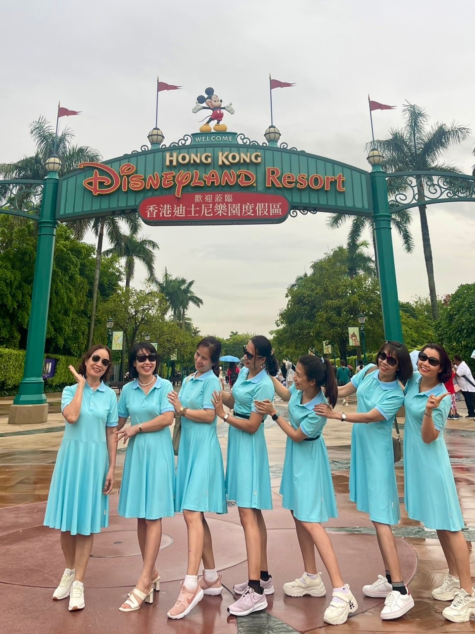 Bản đồ Disneyland Hồng Kông với các khu vực trò chơi
