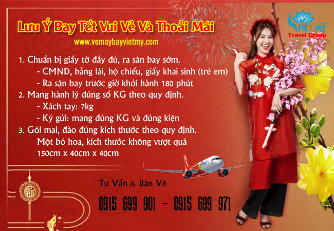 Lưu ý khi đặt vé Tết