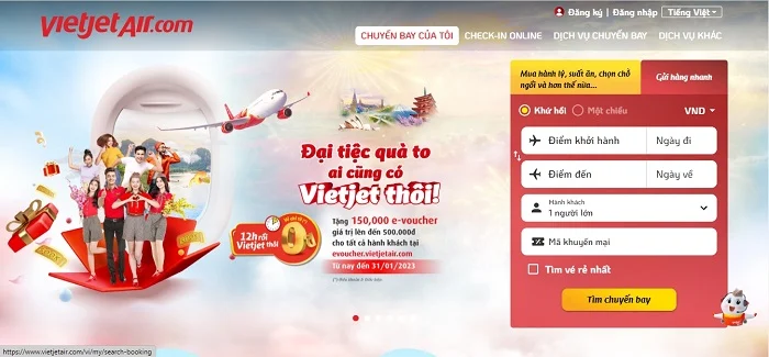 Đổi ngày bay Vietjet Air