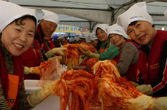 Không khí lễ hội kim chi Gwangju