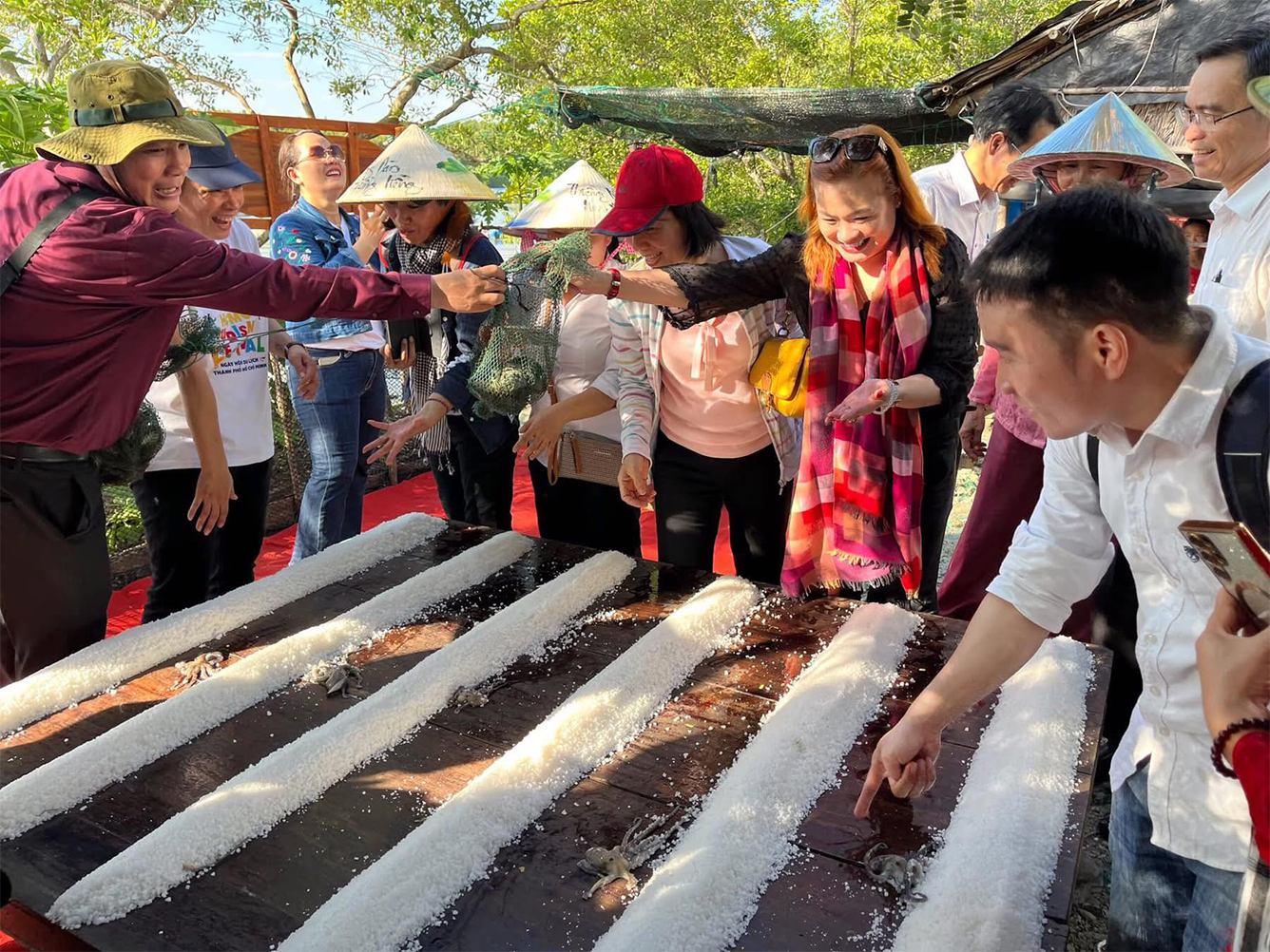 Lối đi giữa cây xanh