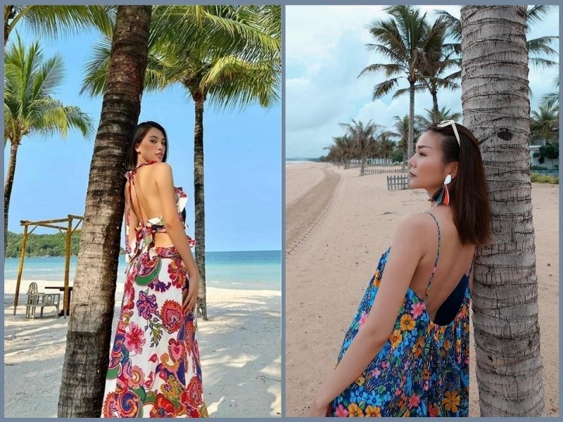 Đầm hở lưng quyến rũ