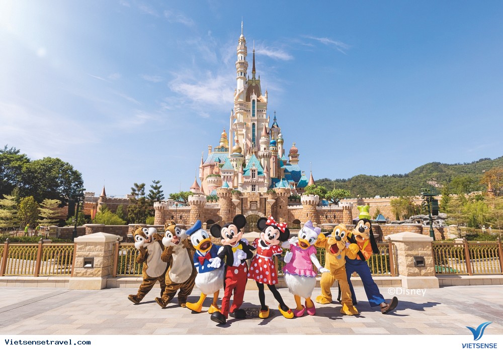 Giao diện đặt vé Disneyland Hồng Kông trên nền tảng online
