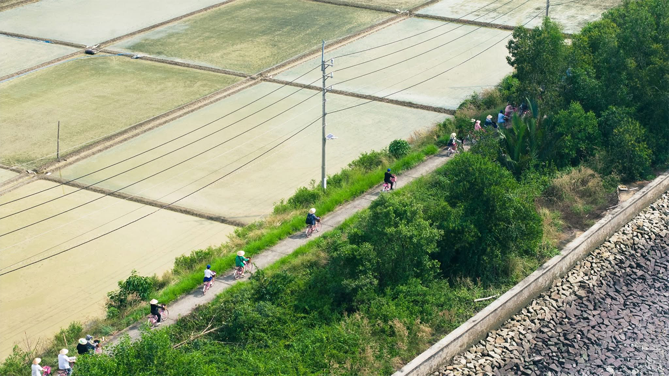 Ánh nắng trên ruộng muối