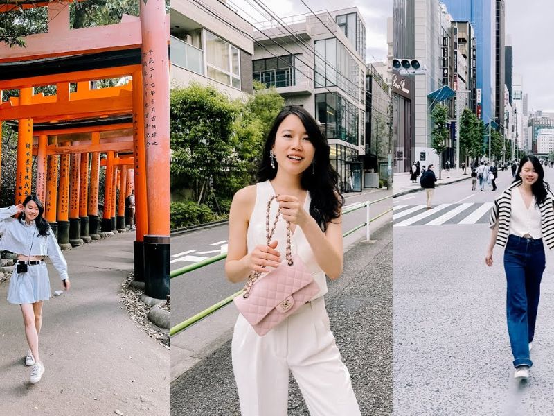 Gợi ý một số outfit đơn giản nhưng không kém phần thời trang khi đi du lịch Nhật Bản