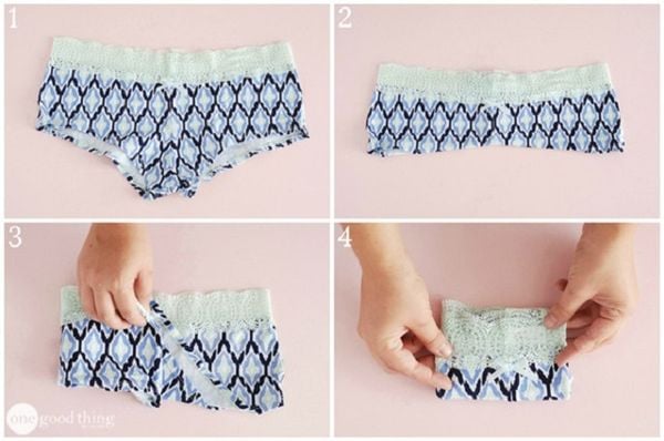 Cách gấp đồ lót đơn giản