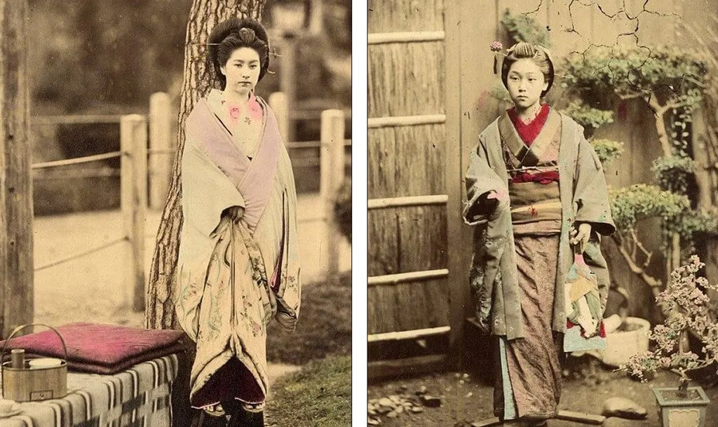 Kimono xưa và cách tạo phom bằng cấu trúc vải thẳng