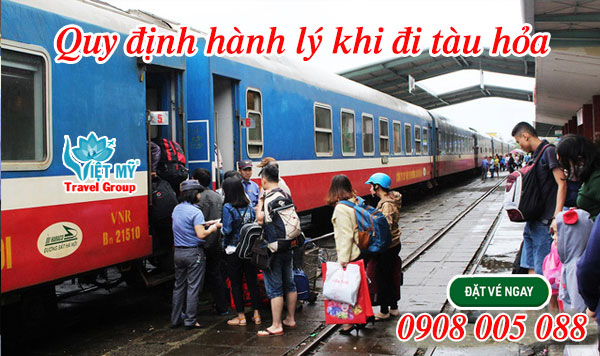 Hành lý gọn gàng khi đi tàu