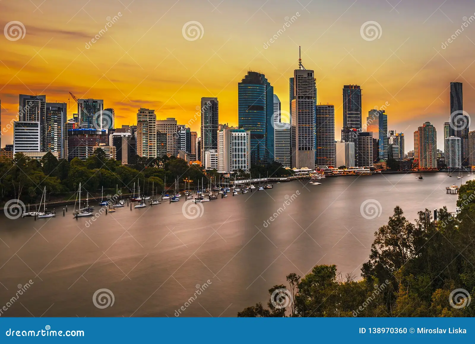 Sông Brisbane và trung tâm