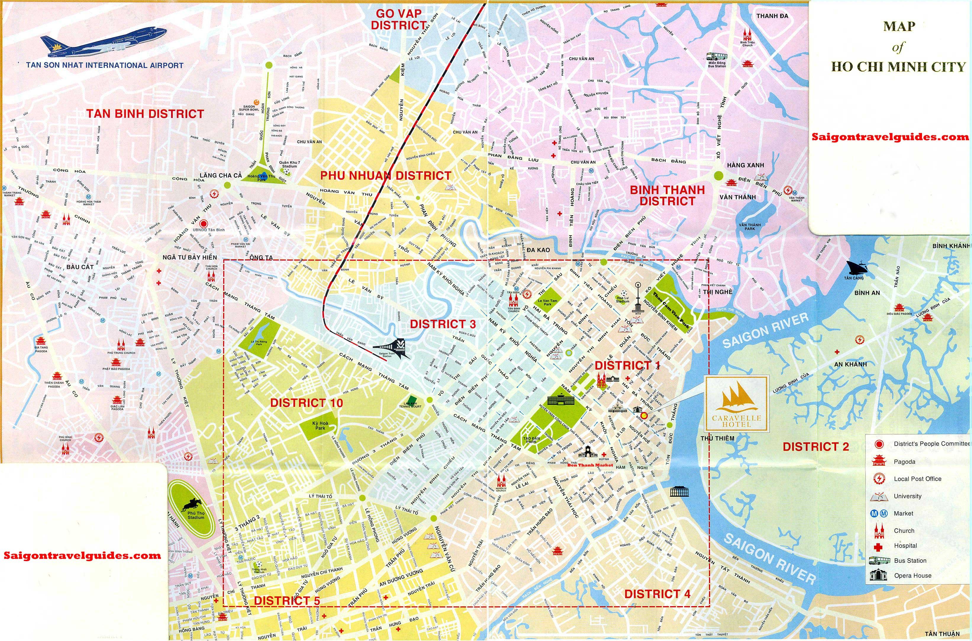 Bản đồ lịch trình Sài Gòn