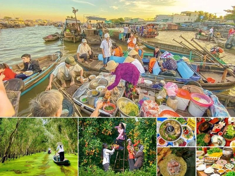Xuôi về miền sông nước Cửu Long với văn hóa chợ nổi đặc sắc