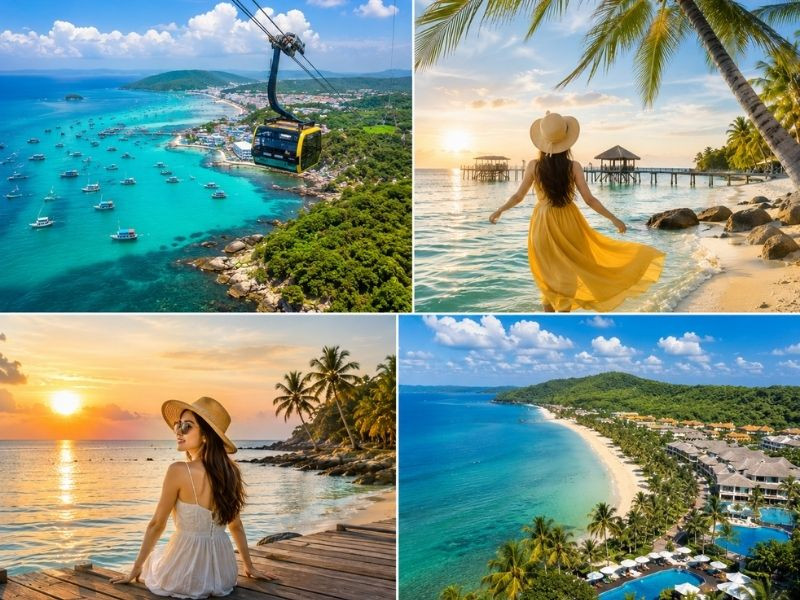 Đảo ngọc Phú Quốc với làn nước trong xanh vẫy gọi