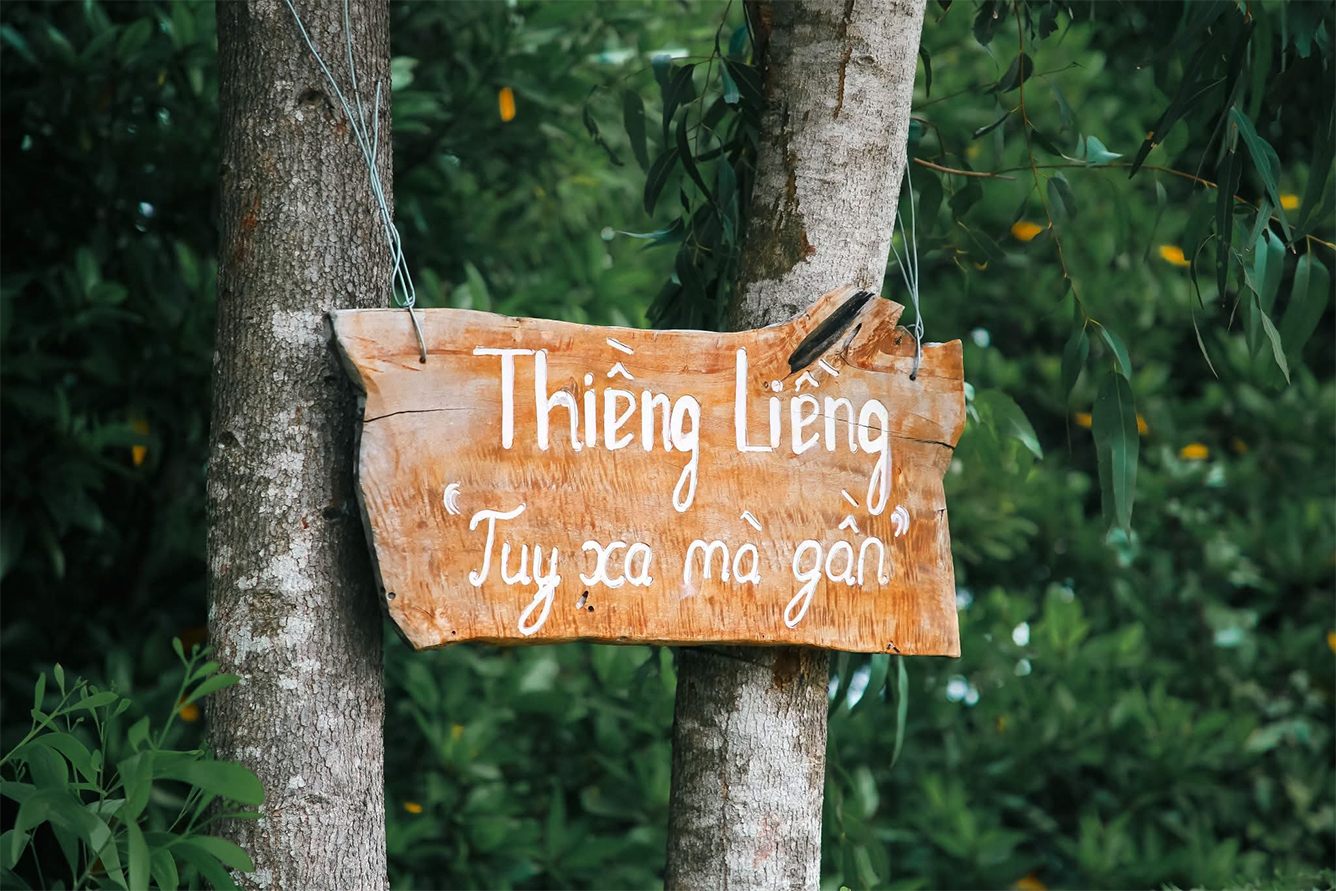 Lối đi trên đảo Thiềng Liềng