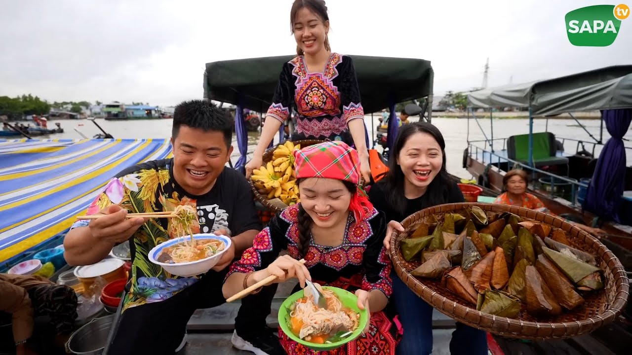 Chợ nổi Cái Răng buổi sớm