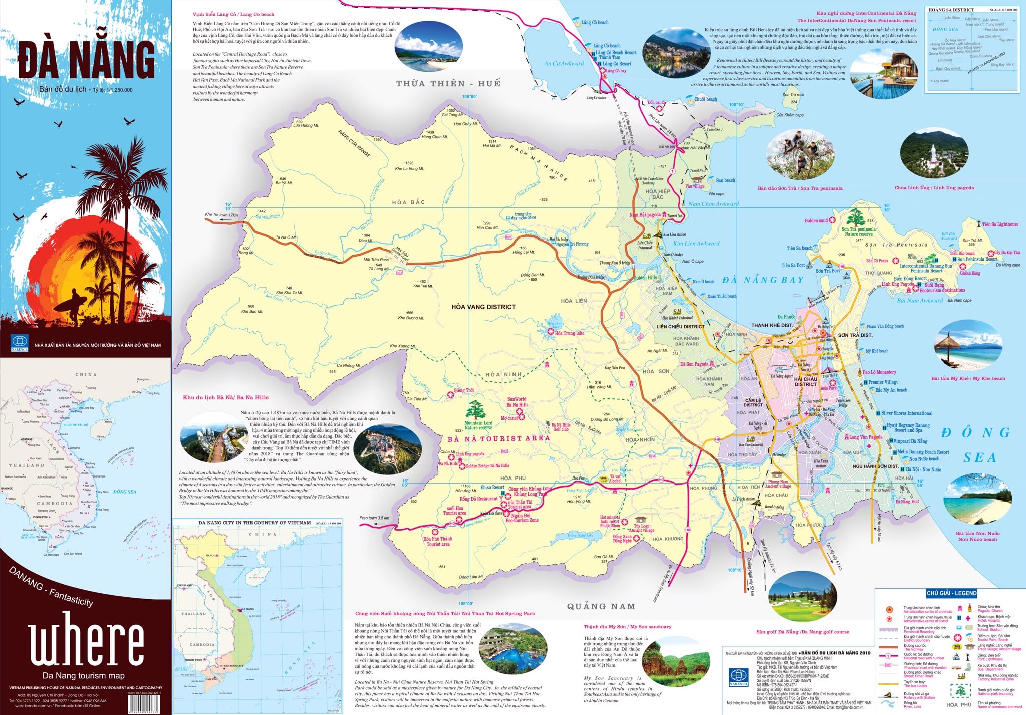 Bản đồ du lịch Đà Nẵng theo khu vực