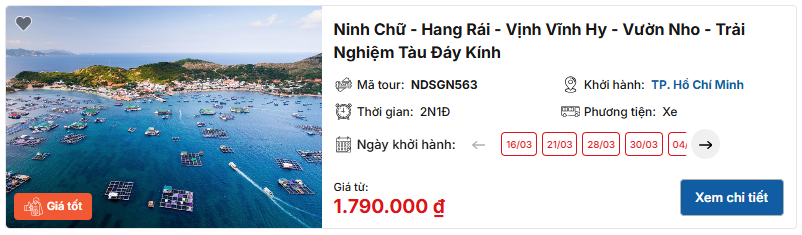 Biển Vĩnh Hy mùa đẹp