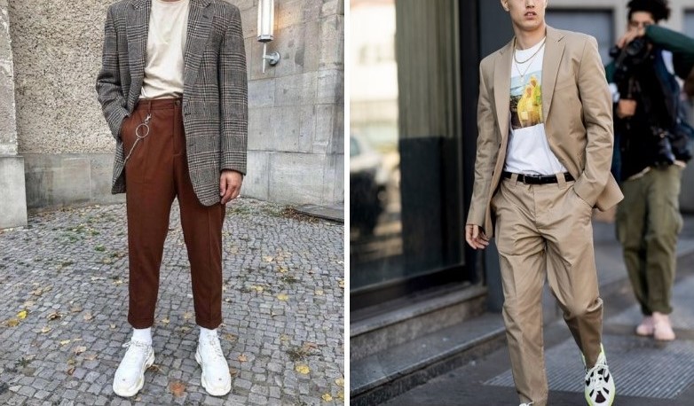 Blazer phối quần kaki mang đến cảm giác trẻ trung, thời thượng
