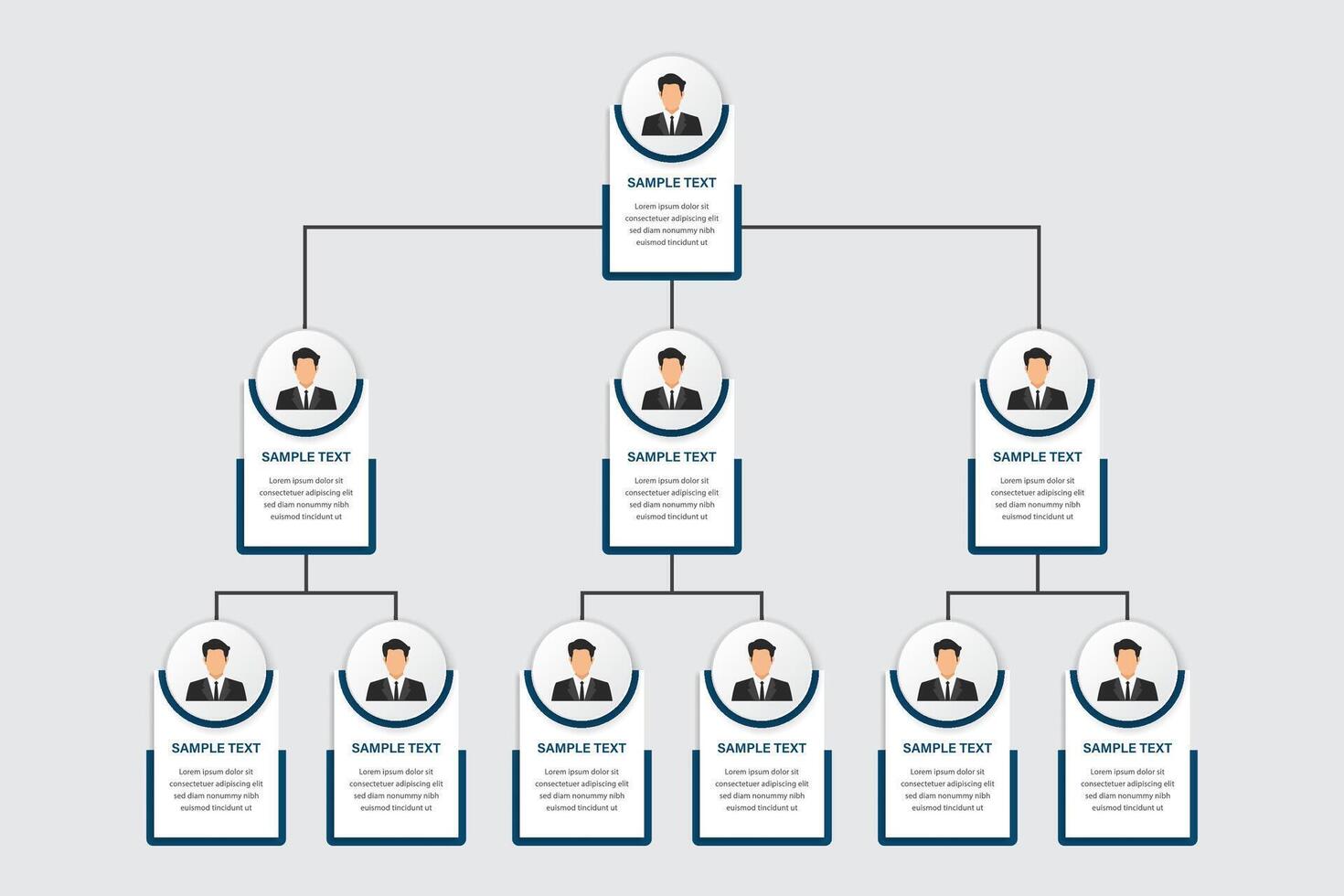 Sơ đồ tổ chức doanh nghiệp với các phòng ban chức năng
