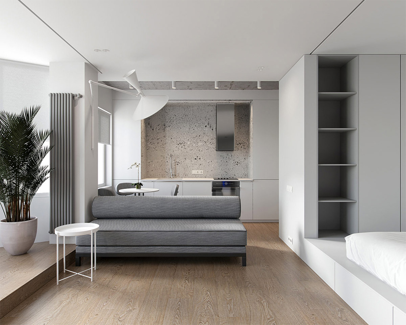 Thiết kế căn hộ Studio phong cách hiện đại