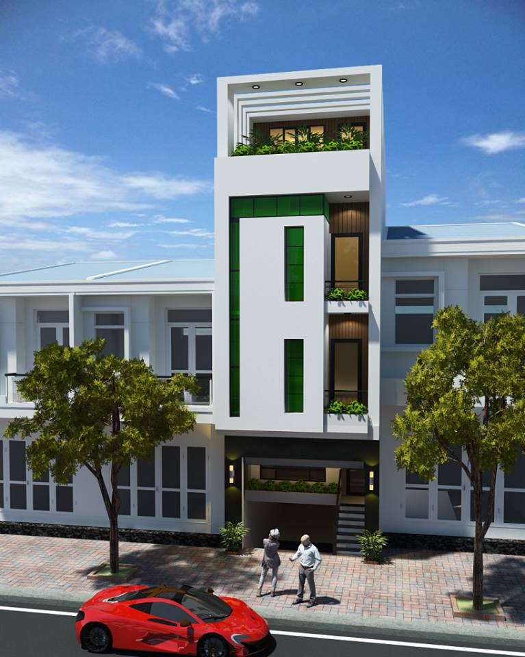 Mặt tiền nhà phố đô thị